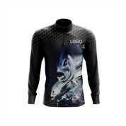 Рибальська сорочка Upf 50 з антибактеріальним засобом для відведення вологи з довгим рукавом і гарячим продажем для кемпінгу